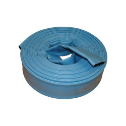 PLATTE 7 BLAUWE PVC PLATTE SLANG 40 MM PER METER