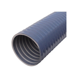 GRIJS PLASTIC SLANG VERSTERKT Ø50mm 25M ROL (PER METER)