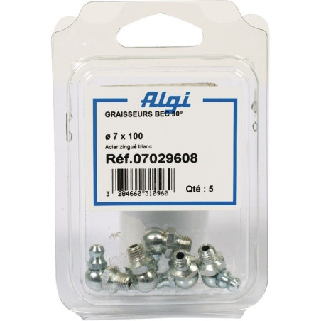 7X100 ELLEBOOGVETFITTERS 90° 7029608 BLISTERVERPAKKING VAN 5