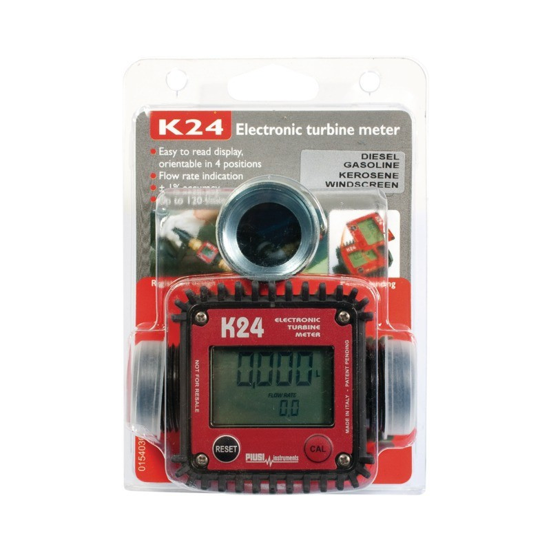 CONTADOR DIÉSEL ELECTRÓNICO K24 MACHO - MACHO G1" PIUSI