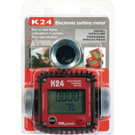 ELEKTRONISCHE DIESELMETER K24 MANNELIJK - MANNELIJK G1" PIUSI