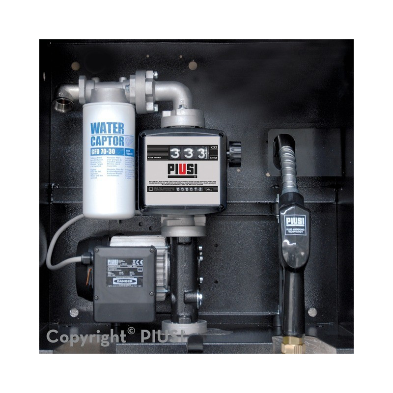 STATION GASOIL HUILE VISCOMAT 90 COMPTEUR ARMOIRE METAL