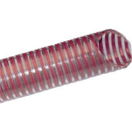 TUYAU ANNELE ALIMENTAIRE ROUGE 40MM LE METRE