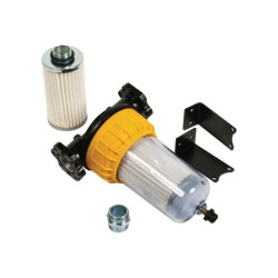 FILTRO CAPTOR TRANSPARENTE 70L/MIN 30 μ CON 2 CARTUCHOS, CUADRADOS Y ACCESORIOS PIUSI