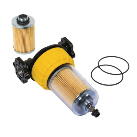 FILTRO CAPTOR TRASPARENTE 100L/MIN 5μ+ 2 CARTUCCE PIUSI