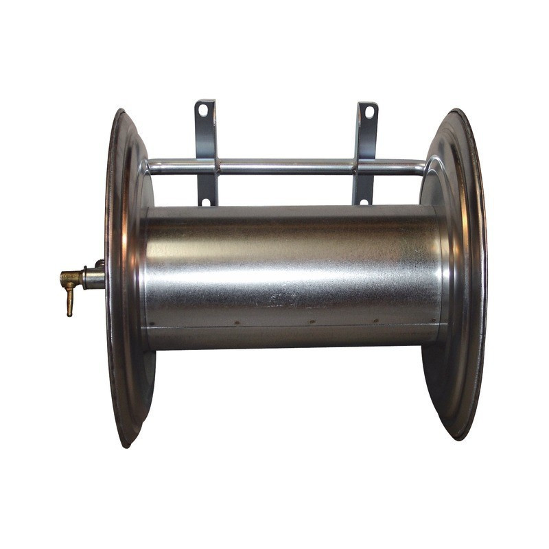 CARRETE DE MANGUERA DE ACERO GALVA PULVE MANGUERA 150M 8 A 10