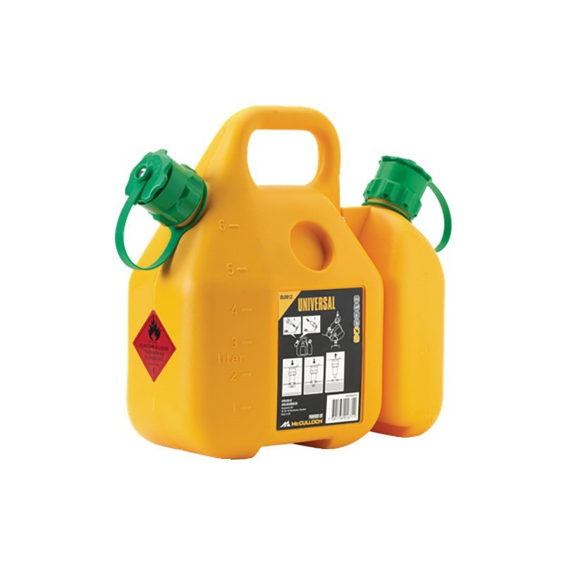 HUSQVARNA BOTELLA DOBLE AMARILLA ANTI-DESBORDAMIENTO