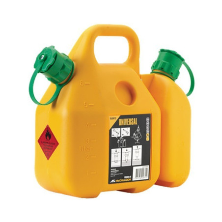 HUSQVARNA BOTELLA DOBLE AMARILLA ANTI-DESBORDAMIENTO