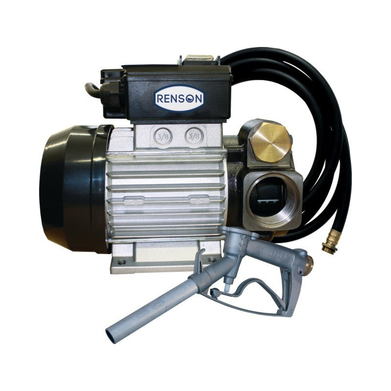 GASOIL-PUMPE 230V 50L/m ALUMINIUM-PISTENSCHLAUCH 4M