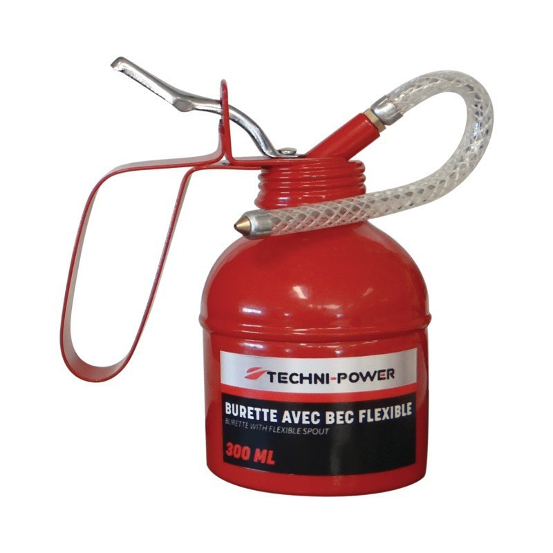 300ML STAHLBURETTE MIT FLEXIBLEM TECHNI-POWER-AUSGUSS