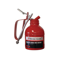 BURETTA IN ACCIAIO DA 300 ML CON BECCO RIGIDO TECHNI-POWER