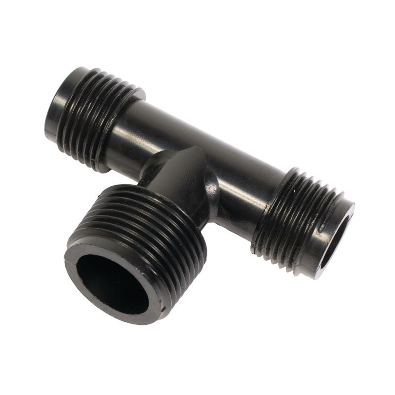 RACCORD EN T FIL.MALE G 1/2"M-M 3/4"M