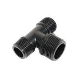 RACCORD EN T FIL.MALE G 3/4"M-M 1"M