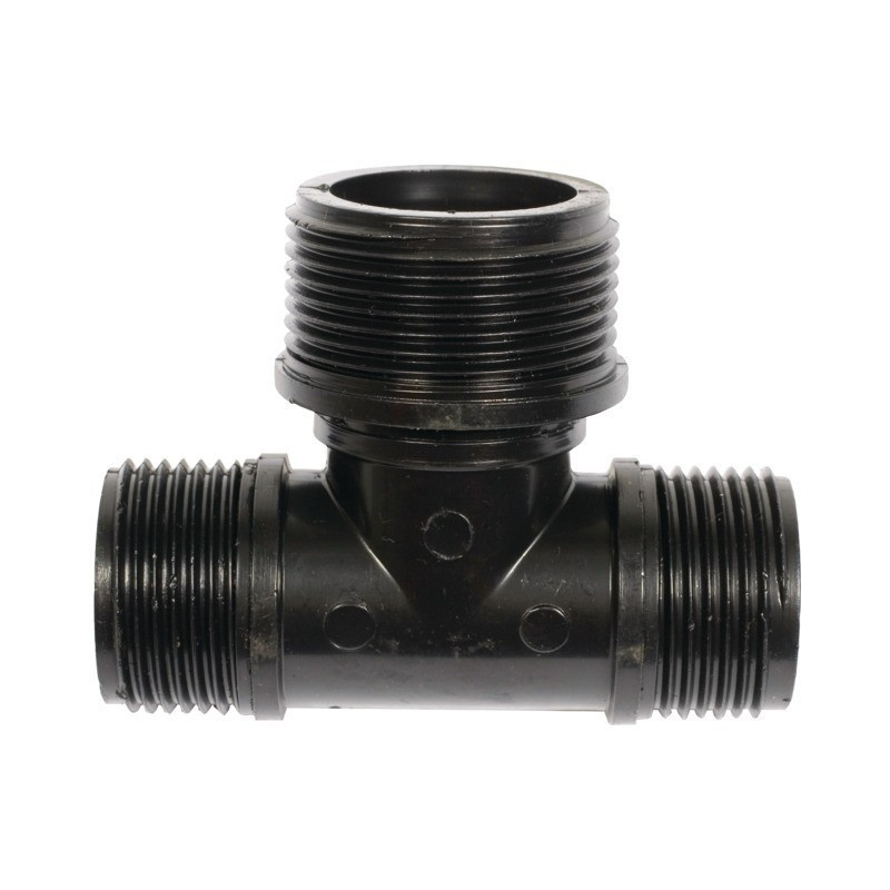 RACCORD EN T FIL.MALE G 1"M-M 1"1/4"M