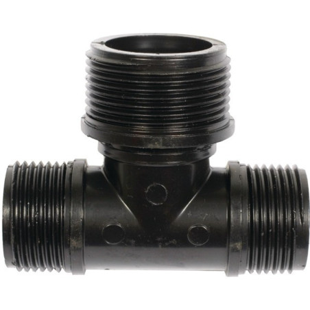 RACCORD EN T FIL.MALE G 1"M-M 1"1/4"M