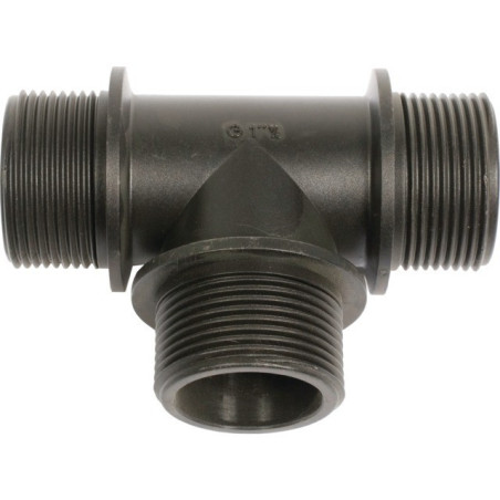 CONECTOR DE CABLE EN "T". G 1 1/4" M-M-M