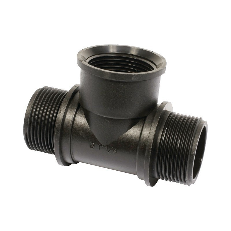 CONECTOR DE CABLE EN "T". G 1 1/4" M-F-M