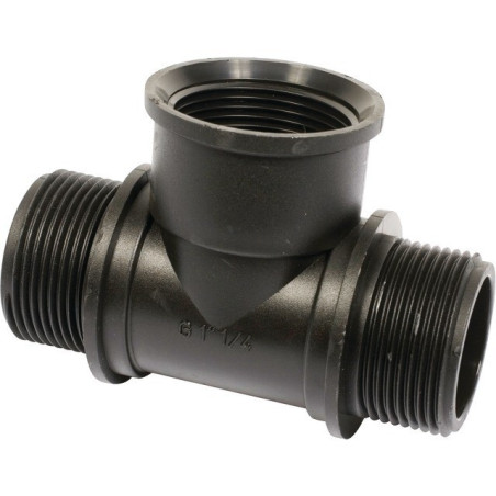 CONECTOR DE CABLE EN "T". G 1 1/4" M-F-M