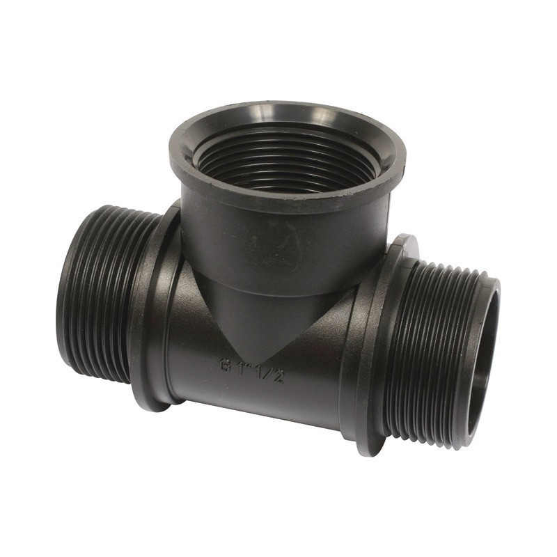 DRAHT-"T"-FITTING. G 1 1/2" M-F-M