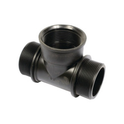 CONECTOR DE CABLE EN "T". G 2" M-F-M