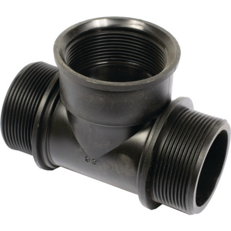 CONECTOR DE CABLE EN "T". G 2" M-F-M