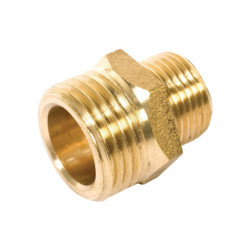 MESSING-NIPPLE G 3/8"-1/2"