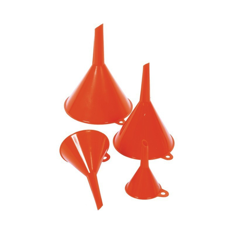 SET AUS 4 KUNSTSTOFFTRICHTERN