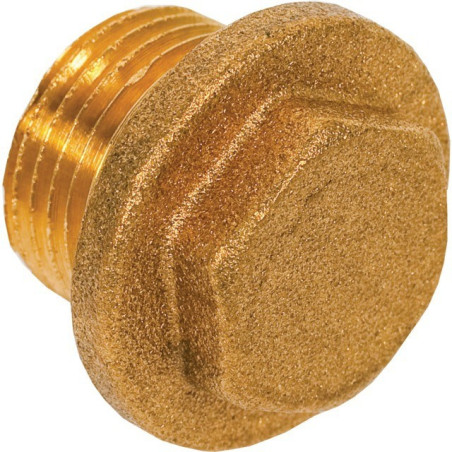 BOUCHON MALE EN LAITON G 3/8"