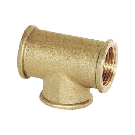 COLLEGAMENTO IN OTTONE A 3-V A T G3/4"-3/4"-3/4"