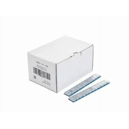 Steel Adhesive Wheel Weights for Aluminum Rims, SLIM Type, Silver Galvanized