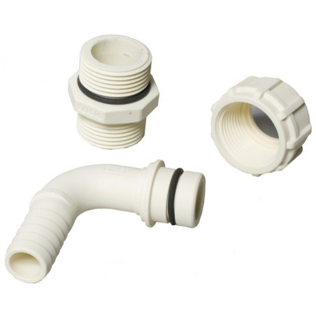 RACCORD TOURNANT 90° + UNION