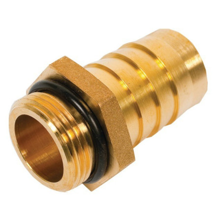 RACCORD LAITON CANNELE M3/4" X 25 MM AVEC JOINT TORIQUE