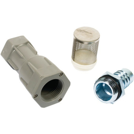 PVC-RÜCKSCHLAGVENTILSIEB MIT Ø 25 MM PIUSI-VERSCHRAUBUNGEN