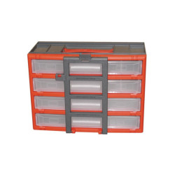 PLASTIC OPBERGVAK MET 4 LADES