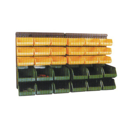 PANNEAU MURAL PLASTIQUE + 30 BACS A BEC