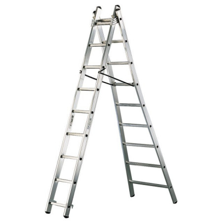 ESCALERA DESCAPOTABLE 2X8 PELDAÑOS DE 3,32 M/4,72 M ULTRA PRO ARTUB
