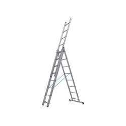 Konvertierbare Leiter, 3 Stangen, 8 Sprossen, 2m35/5m15