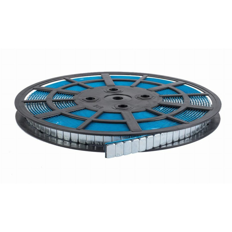 Masses adhésives en acier pour jantes en aluminium SLIM, galvanisées argent.