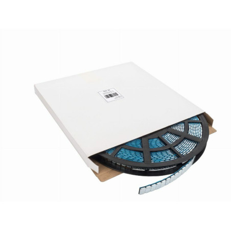 Steel Adhesive Wheel Weights for aluminum rims, SLIM type, silver galvanized.