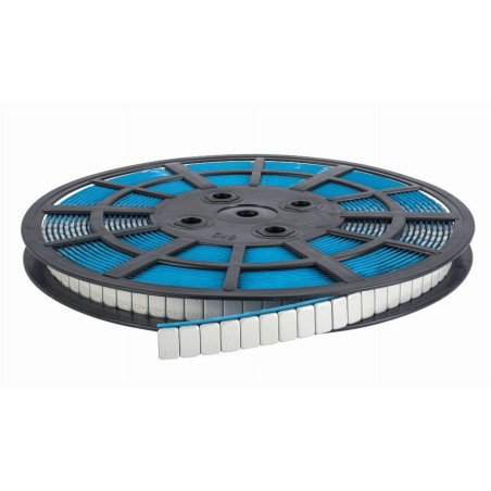 Masses adhésives en acier pour jantes aluminium SLIM, design élégant et durable.