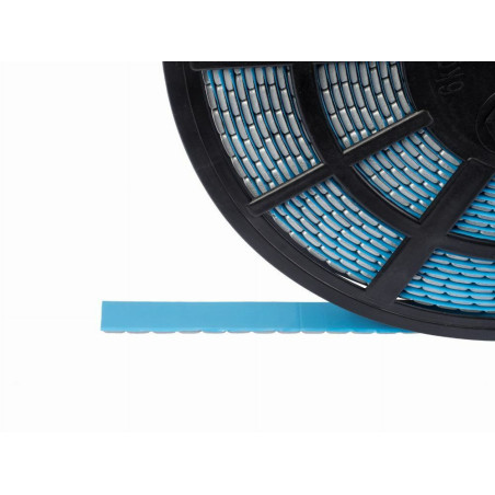 Steel adhesive wheel weights for SLIM type aluminum rims in gray. Durable, easy installation.