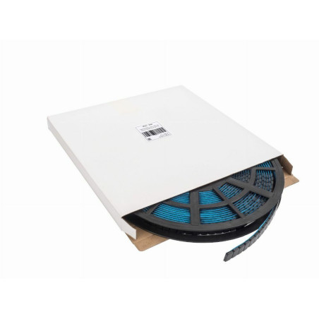 Masse adhésive en acier pour jantes alu, type SLIM, noir, précis et durable.