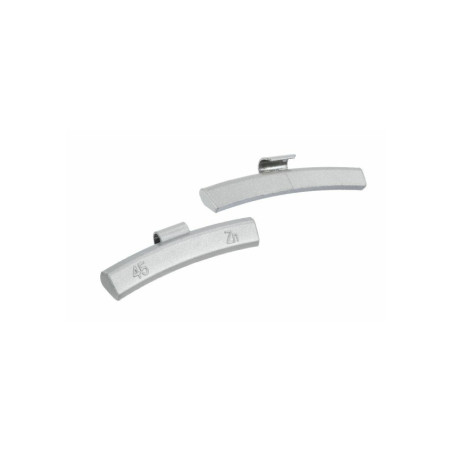 Masse d'équilibrage en aluminium de 45g, protection anticorrosion, fixation stable sur jante.