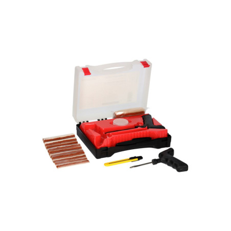 Kit de réparation de pneus haut de gamme pour véhicules jusqu'à 3,5 tonnes.