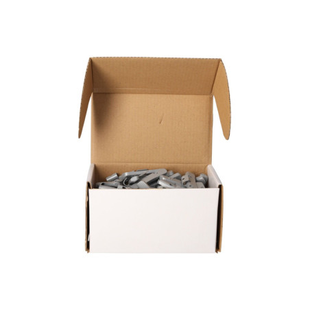 Masse d'équilibrage en zinc protégé pour roues de véhicule : précision et durabilité.