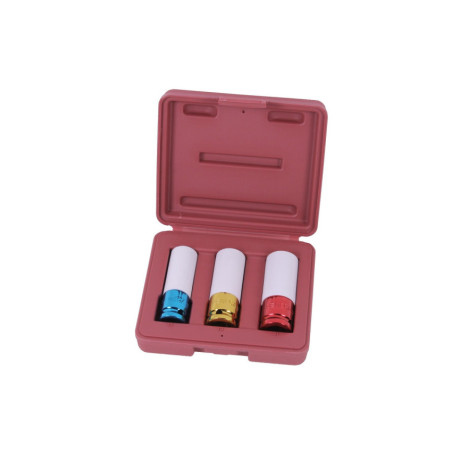 Ensemble de bouchons en téflon pour protéger vos jantes avec style.