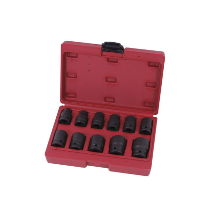 Discover our Impact Socket Set: 11 durable sockets, 1/2" drive, 10mm-24mm sizes. Built for tough tasks.