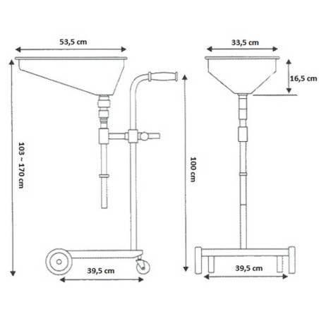 Chariot de Collecte d'Huile de haute qualité - Image: Pratique, robuste et professionnel.