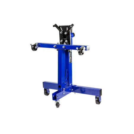 Support moteur pliable et robuste, mobile et polyvalent pour maintenance automobile.