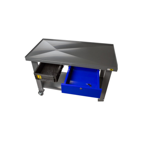 Mobile Workbench with Liquid Recovery / Oil Drain Workbench - Ideal for Oil Recovery.